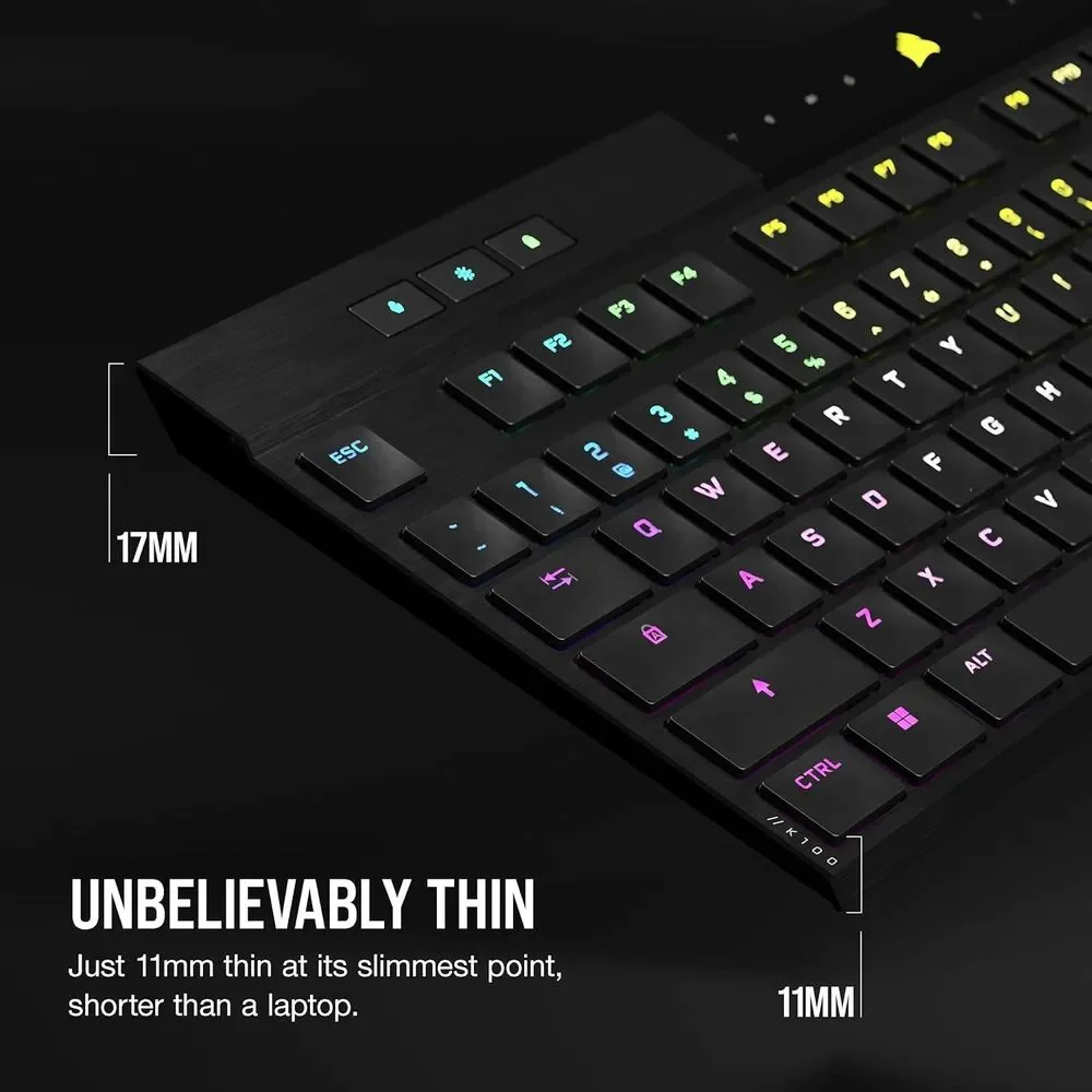 CORSAIR K100 Air Wireless RGB Mechanical Gaming Keyboard - Cherry MX Ultra LP